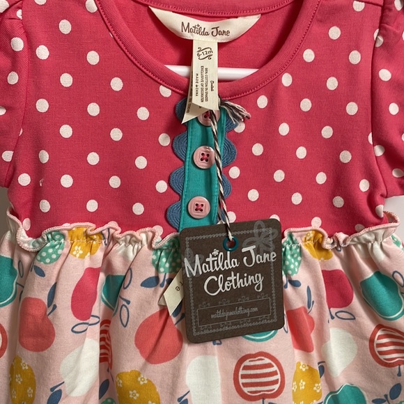NWT Matilda Jane Back To School dress/top & leggings 6-12 months - SO CUTE ❤️ - Picture 2 of 7